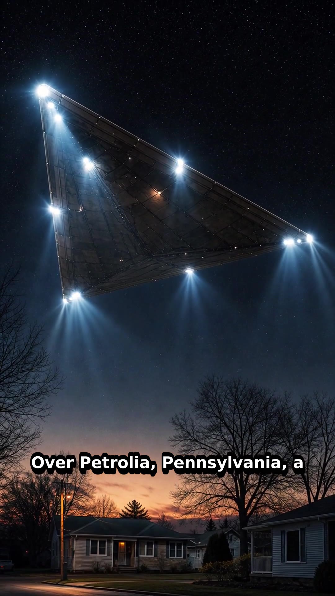 Triangle UFO Over Petrolia, Pennsylvania Stuns Three Witnesses — reel poster