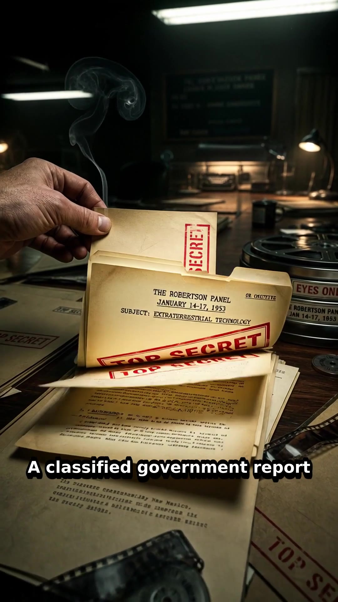 Robertson Panel Recommends UFO Debunking Campaign — reel poster