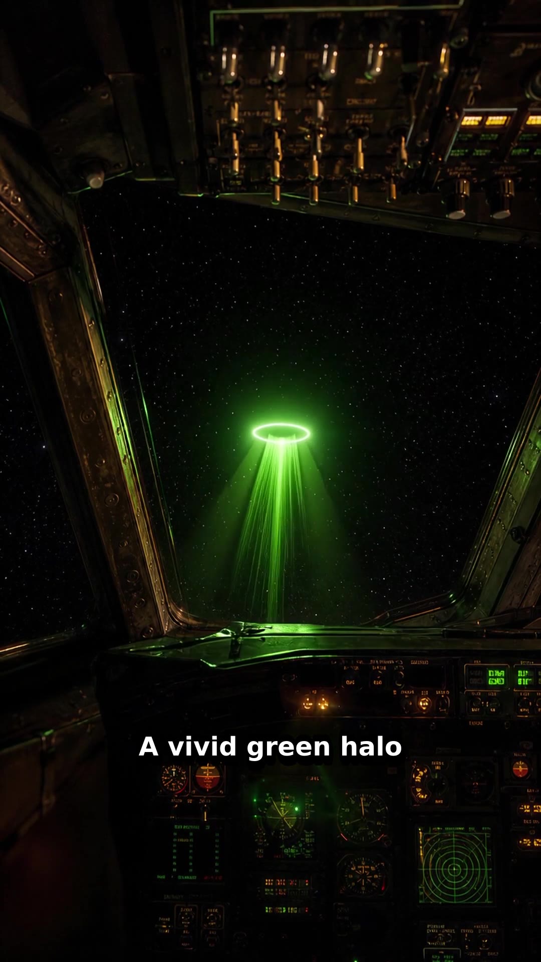 Alitalia 747 Captain Reports Near-Collision with Glowing Green UFO Over Atlantic — reel poster