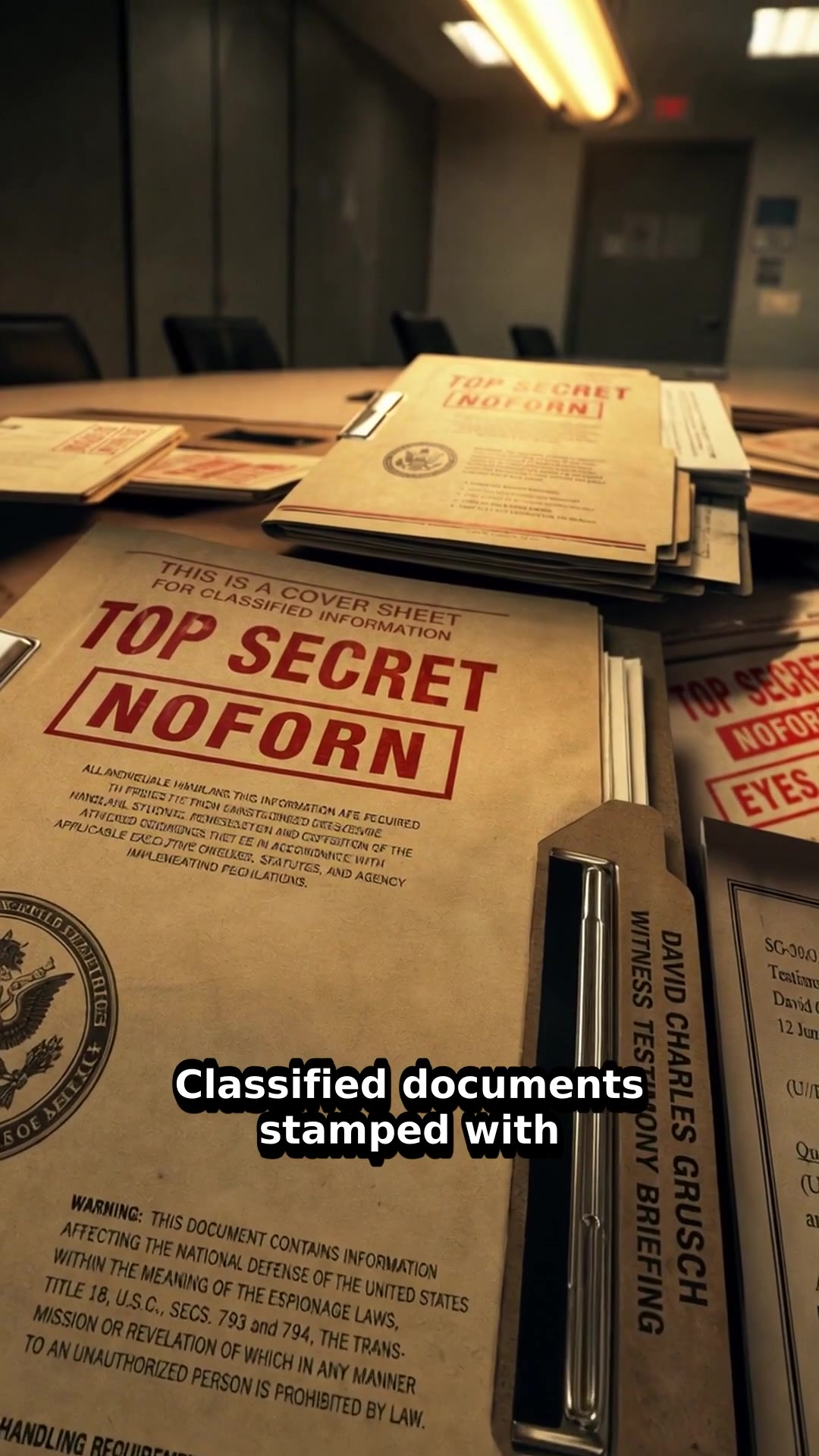 David Grusch's Congressional Testimony on Secret UAP Retrieval Program — reel poster