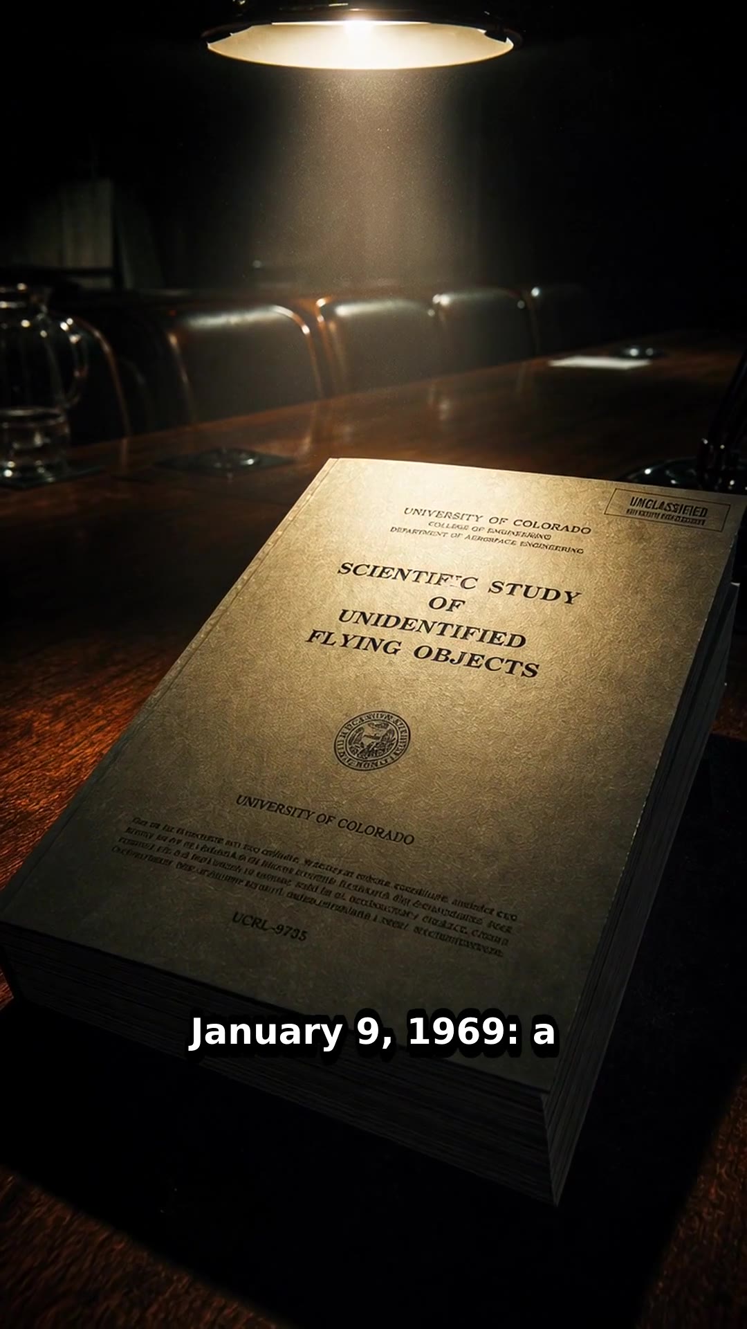 The Condon Report Released with National Academy of Sciences Approval — reel poster