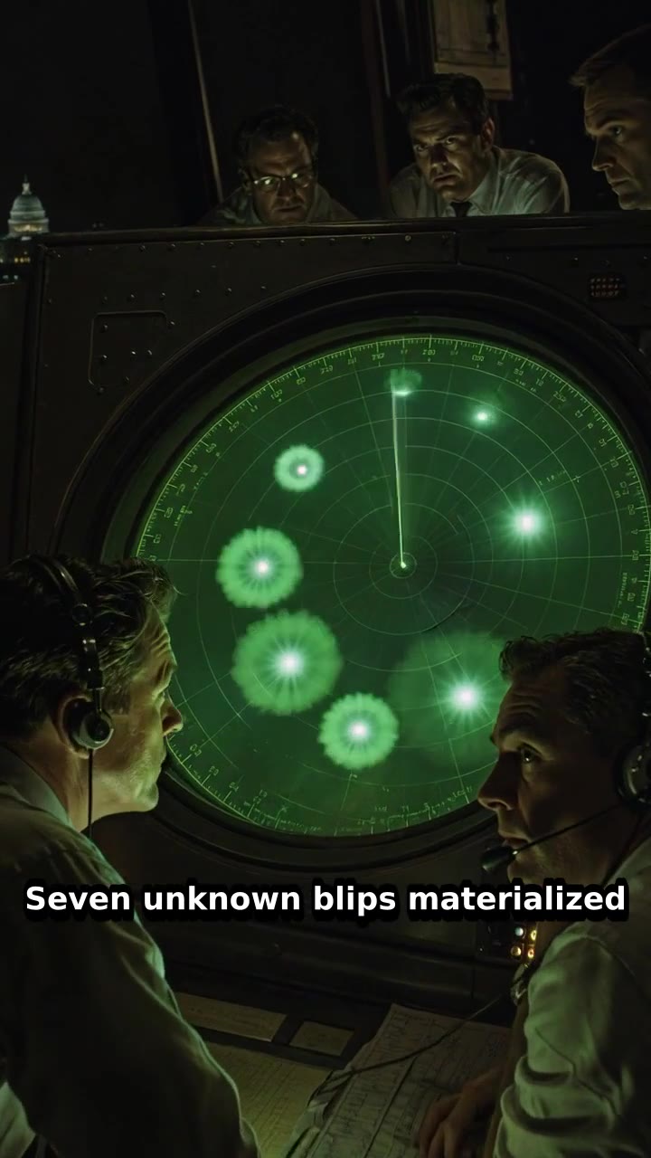 Washington DC Radar UFO Flap, Andrews AFB Intercept, Multiple Ground Radar Confirmations, Capitol Restricted Airspace, July 1952 — reel poster